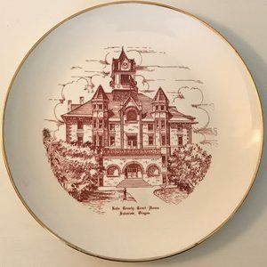 Lake County Court House commemorative plate VINTAGE